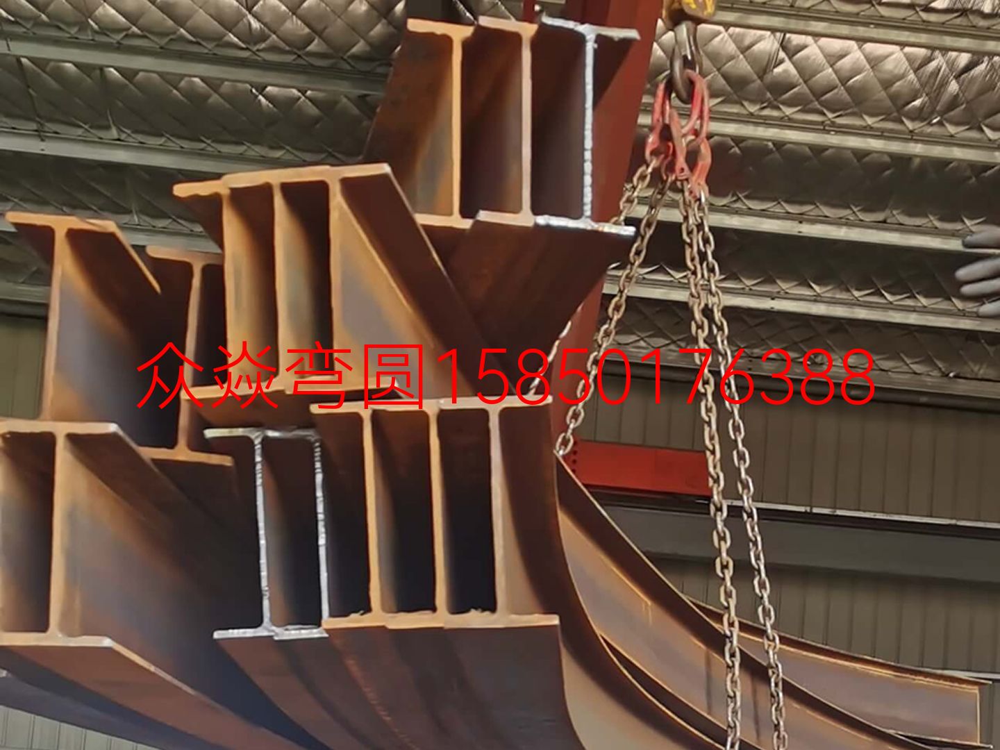 本公司主营：专业加工各种型材弯圆、弯弧，截面1000mm以下的圆管、方管、工字钢、H钢、槽钢、角钢、等各种不锈钢型材拉弯加工、热弯加工，弯管产品广泛分布于化工、建筑、汽车、锅炉、冷却管、金属弯弧结构、玻璃幕墙装饰等行业。